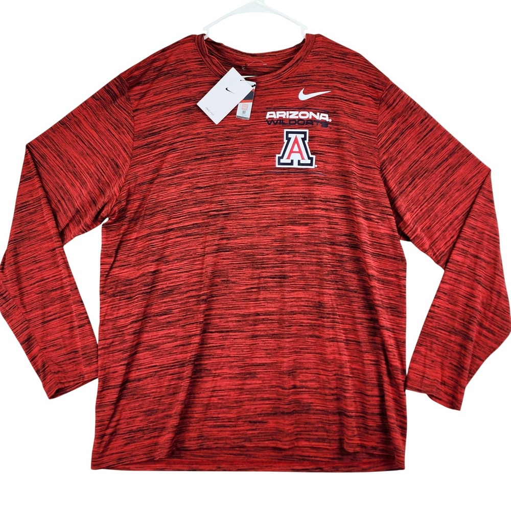 Arizona Wildcats Dri-FIT Nike Shirt Mens XXL Red Space Dye DB8040-657 NCAA Sport